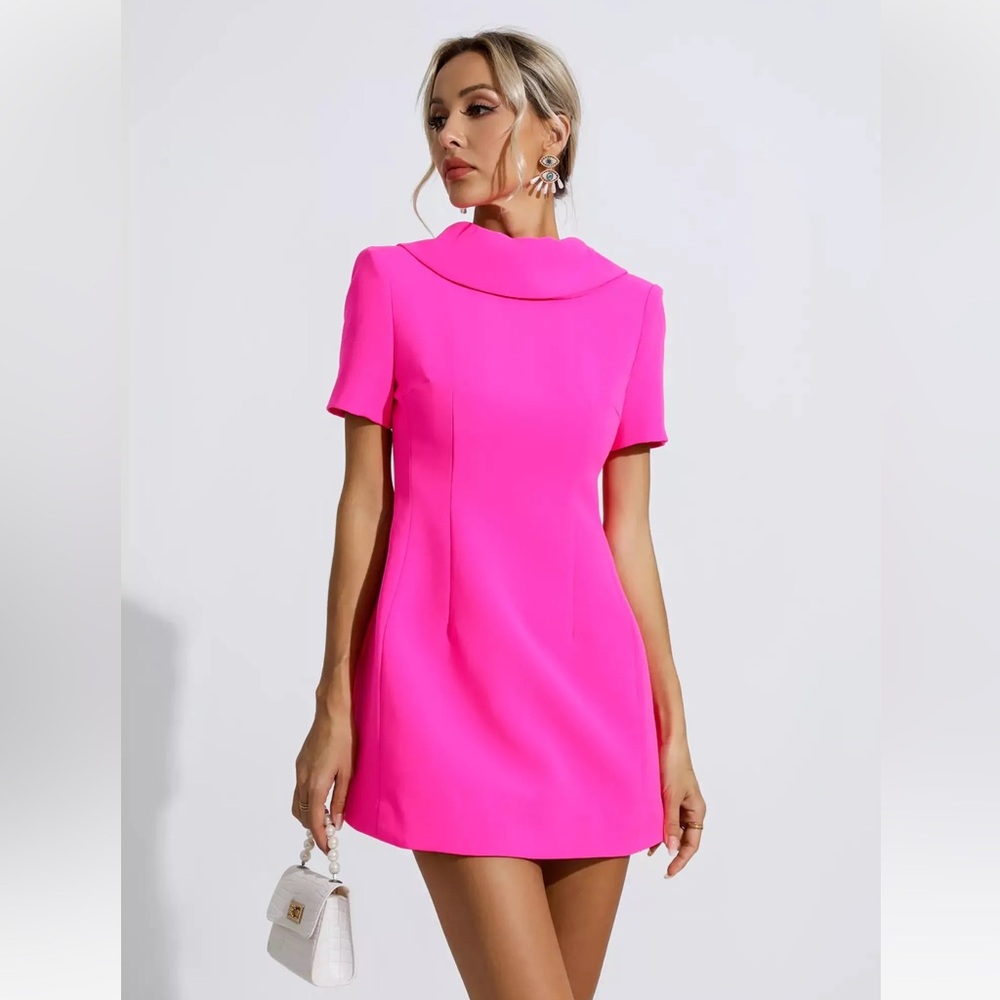 Catchall Jacqueline Pink Bow Dress Size M
